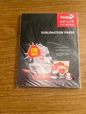 Black Sublimation Paper Pack - 8.5 x 11, 170 Sheets